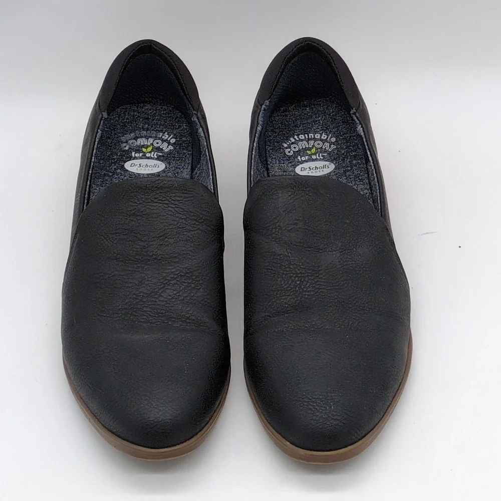 Dr. Scholl's Shoes Womens Rate Black 8.5 Faux Leather Loafer Walking Comfort - Picture 8 of 11